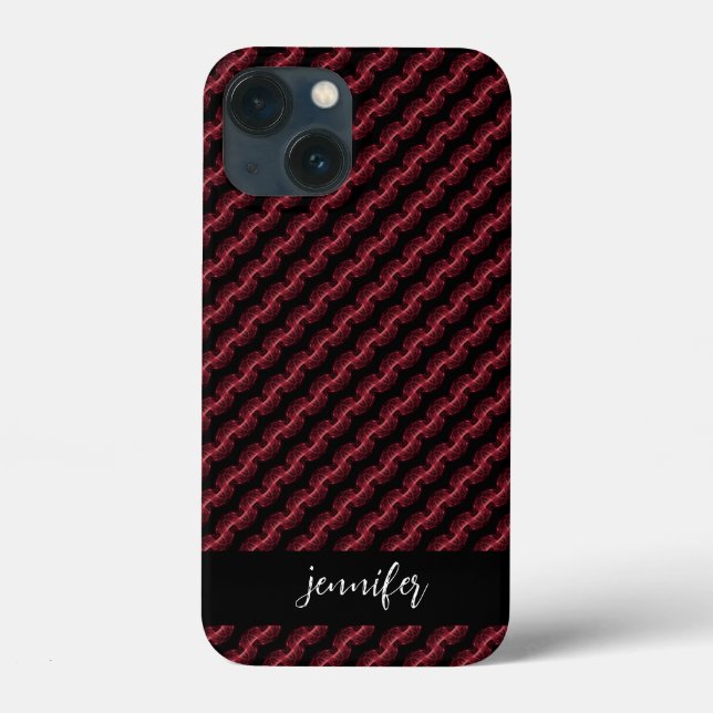 Coques Case-Mate iPhone Nom personnalisable motif de fumée Abstrait (Verso)