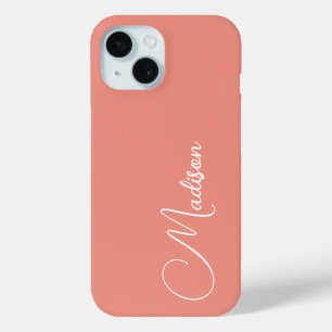 Coque Pour iPhone 15 Nom personnalisé