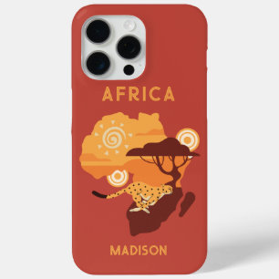 Coque iPhone 15 Pro Max Nom personnalisé Afrique