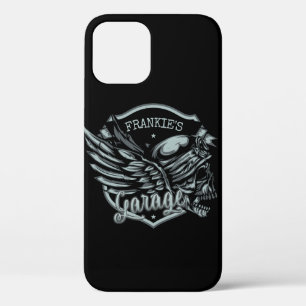 Case-Mate iPhone Case Nom personnalisé Biker Skull Wings Motorcycle Gara