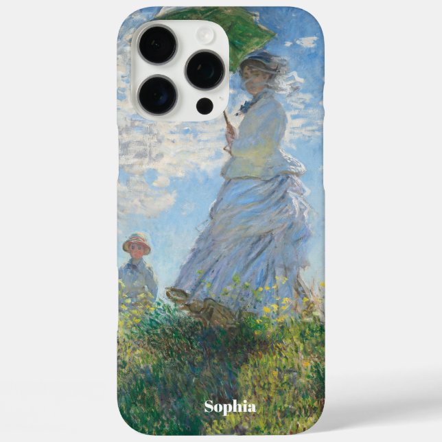 Coques Case-Mate iPhone Nom personnalisé Claude Monet arts (Verso)