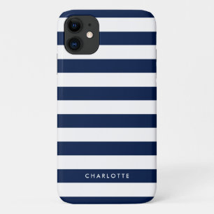 Case-Mate iPhone Case Nom personnalisé Couleur modifiable et bandes blan