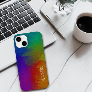 Coque Pour iPhone 15 Nom personnalisé de la sélection de couleurs