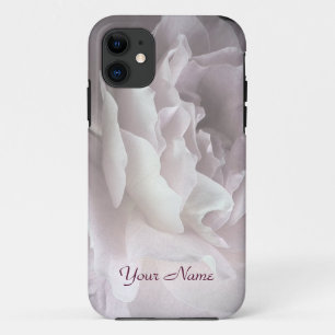 Coque Case-Mate Pour iPhone Nom personnalisé Élégant rose pâle rose florale