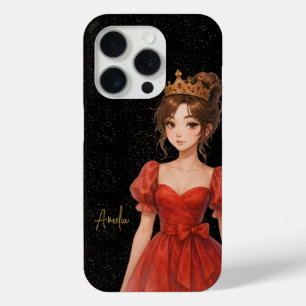 Coque iPhone 15 Pro Nom personnalisé élégante reine phonecase