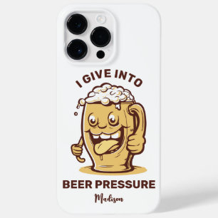 Coque Pour Pour iPhone 14 Pro Max Nom personnalisé et bière texte amusant