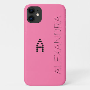 Case-Mate iPhone Case Nom personnalisé et monogramme Police tendance sur