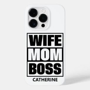 Coque Pour iPhone 14 Pro Nom personnalisé Femme - Maman - Patron