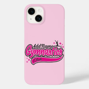 Coque Pour iPhone 14 NOM personnalisé Gymnaste Split Leap Gymnastique