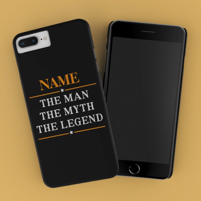 Coques Case-Mate iPhone Nom Personnalisé L'Homme Le Mythe La Légende (Créateur téléchargé)