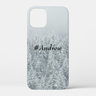Case-Mate iPhone Case Nom personnalisé Moderne chic vinter arbres gris