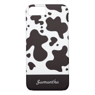 Case-Mate iPhone Case Nom personnalisé Motif de vache moderne et douce