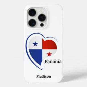 Coque iPhone 15 Pro Nom personnalisé Panama Love