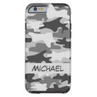Nom personnalisé par camouflage argenté gris de