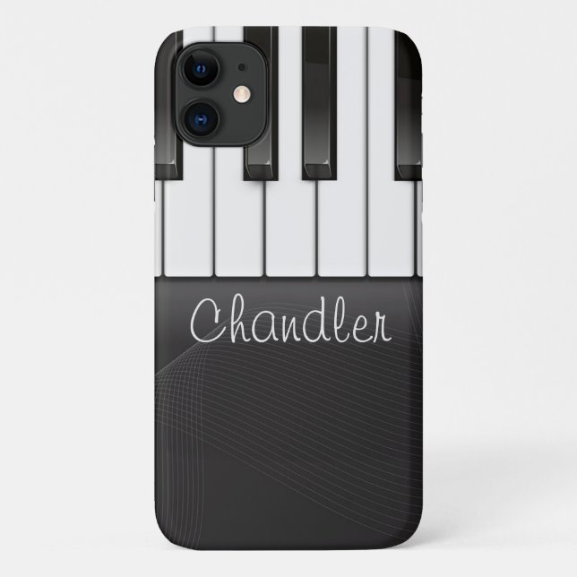 Coques Case-Mate iPhone NOM personnalisé Pianist Piano Keys professeur de  (Dos)