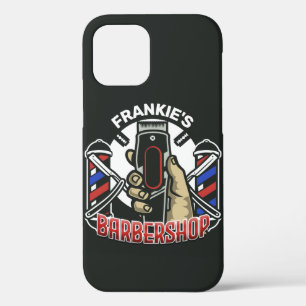 Case-Mate iPhone Case Nom personnalisé Retro Barber Shop Pole Barbier
