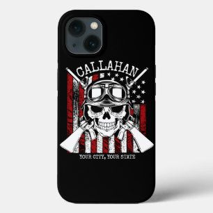 Case-Mate iPhone Case NOM personnalisé Soldat Crâne Double Armes USA Dra