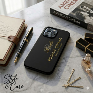 Case-Mate iPhone Case Nom personnalisé & titre avec monogramme