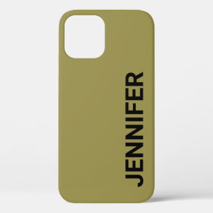 Case-Mate iPhone Case Nom personnalisé vert décalé solide