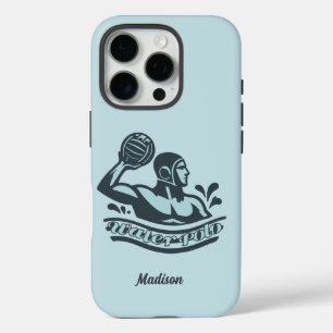 Coques iPhone 16 Pro Nom personnalisé Water Polo