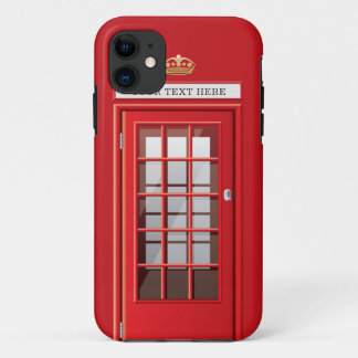 Etui iPhone Case-Mate Nom rouge britannique vintage de coutume de cabine