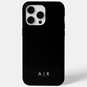 Coque iPhone 15 Pro Max Nom simple de couple monogrammé