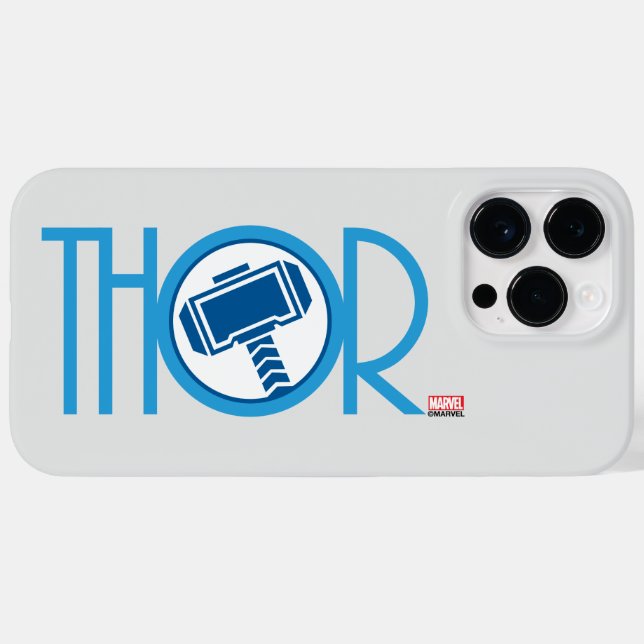Coques Case-Mate iPhone Nom Thor Art Déco (Verso (horizontal))