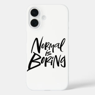 Coque Pour iPhone 16 NORMAL EST EN TRAIN D'ÉLEVER Calligraphie Artsy Mo