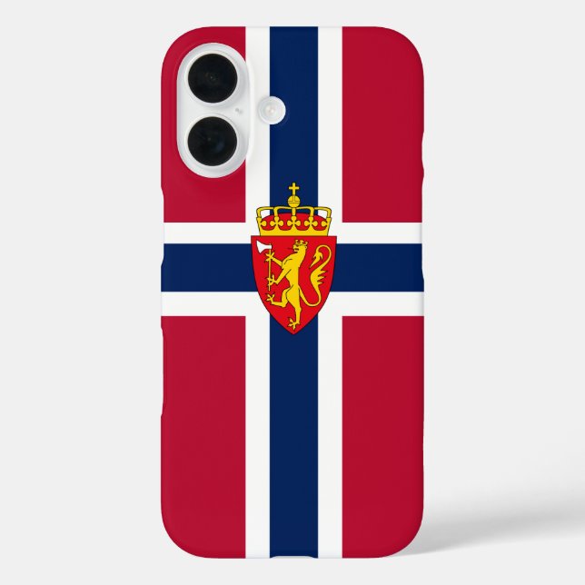 Coques Case-Mate iPhone Norway Flag/ Coat of Arms (Verso)