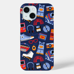 Coque Pour iPhone 15 Nostalgie amusante des années 90 – Technologie et