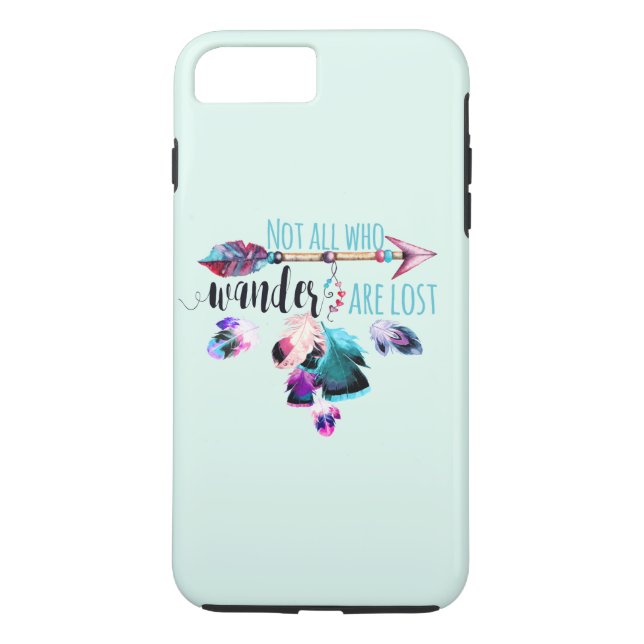 Coques Case-Mate iPhone Not All Who Wander Are Lost Bohemian (Dos)
