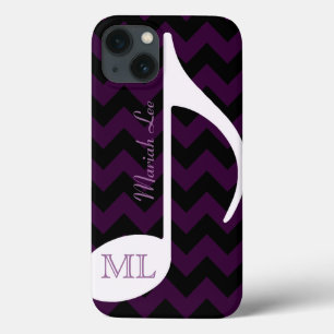 Etui iPhone Case-Mate note de musique personnalisée & rayures de chevron