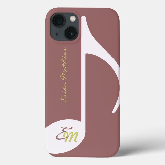 Coques Case-Mate iPhone note musicale féminine (Verso)