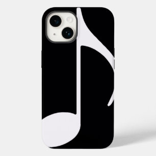 Coque Pour iPhone 14 note musicale / noir