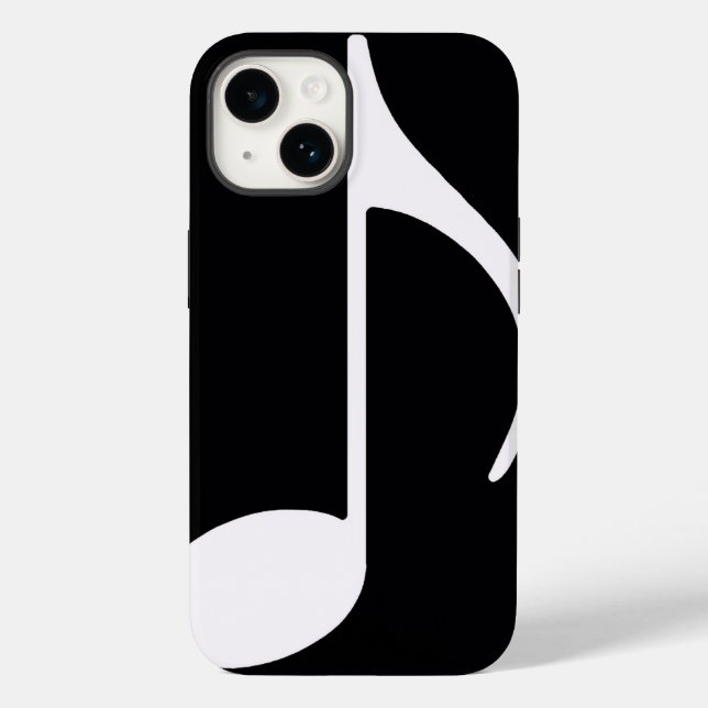 Coques Case-Mate iPhone note musicale / noir (Verso)