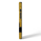 note musicale noire personnalisée sur or