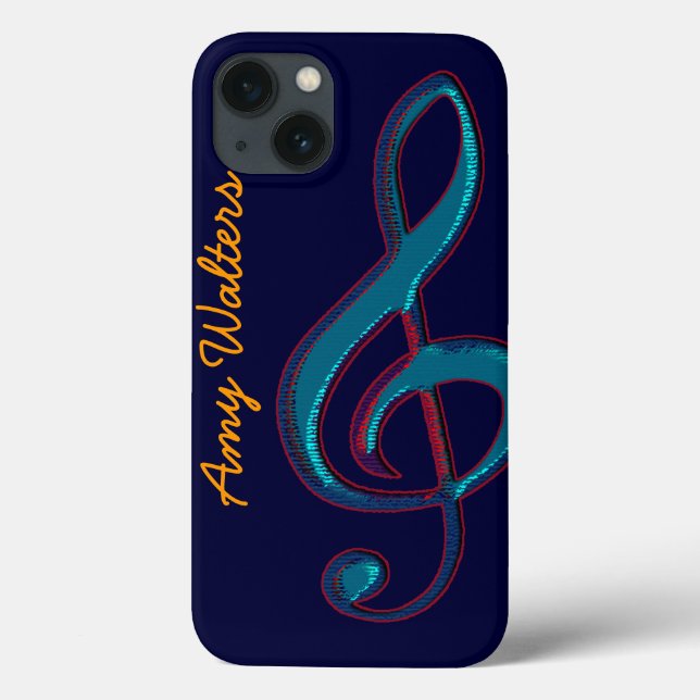 Coques Case-Mate iPhone note musicale personnalisée / clave (Verso)
