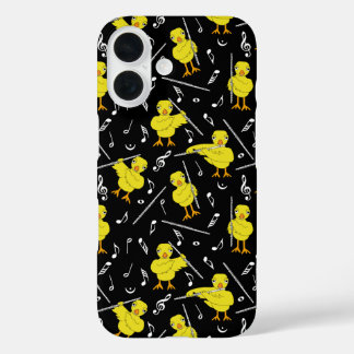 Coque Pour iPhone 16 Notes de musique Flute Chick