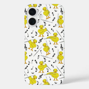 Coque Pour iPhone 16 Notes de musique Flute Chick