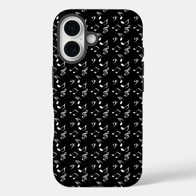 Coques Case-Mate iPhone notes de musique noire (Verso)