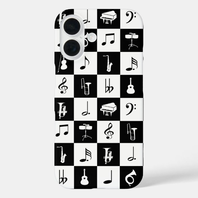 Coques Case-Mate iPhone Notes et instruments de musique moderne et élégant (Verso)
