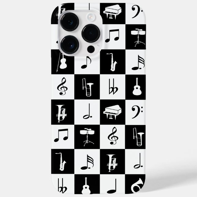 Coques Case-Mate iPhone Notes et instruments de musique moderne et élégant (Verso)
