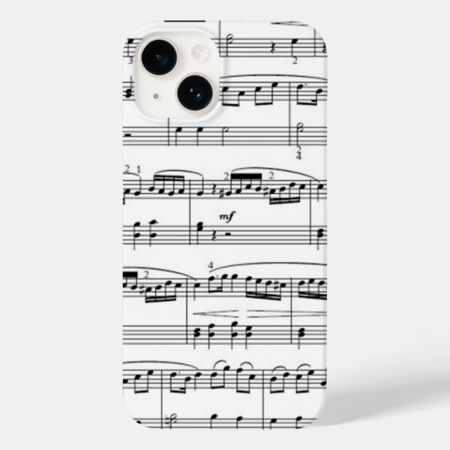 Coques Case-Mate iPhone notes musicales (Verso)