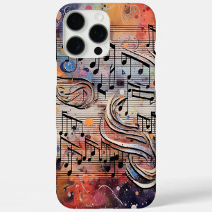 Coques iPhone 16 Pro Max Notes musicales Colorées