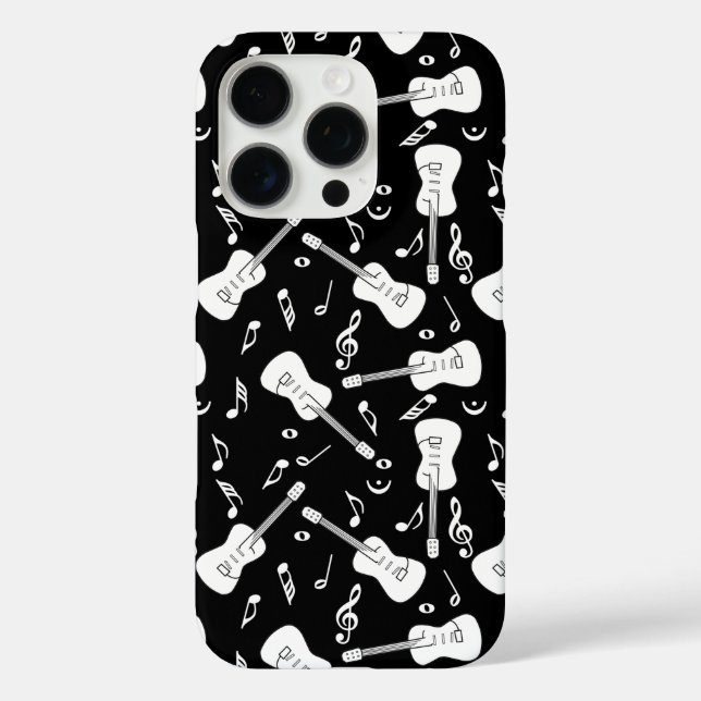 Coques Case-Mate iPhone Notes musicales de Guitare Lines (Verso)