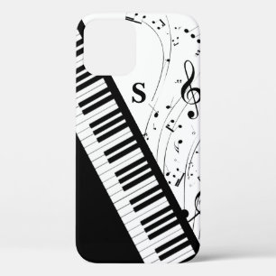 Case-Mate iPhone Case Notes musicales de piano clavier Monogramme noir b