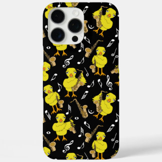 Coques iPhone 16 Pro Max Notes musicales de Sax Chick Saxophones