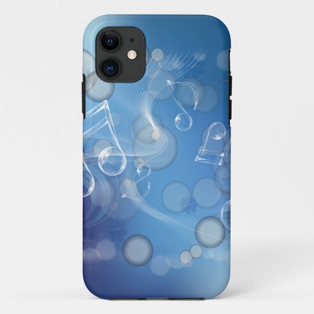 Coques Case-Mate iPhone Notes musicales en verre d'Imaginaire (Dos)