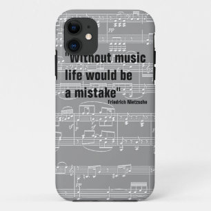 Case-Mate iPhone Case notes musicales et citation musique-orientée