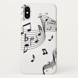 Case-Mate iPhone Case Notes musicales sur le blanc